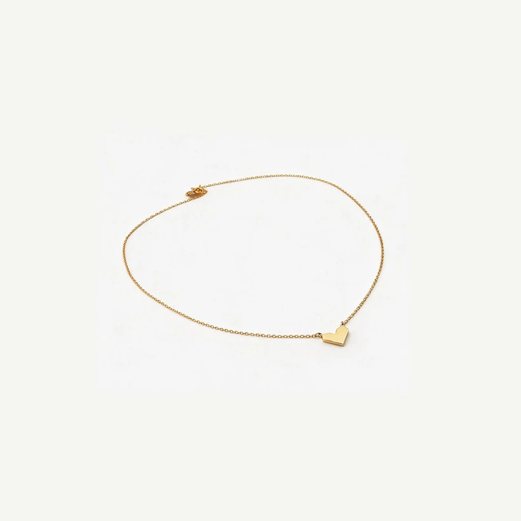 18K Gold Heart Shape Necklace