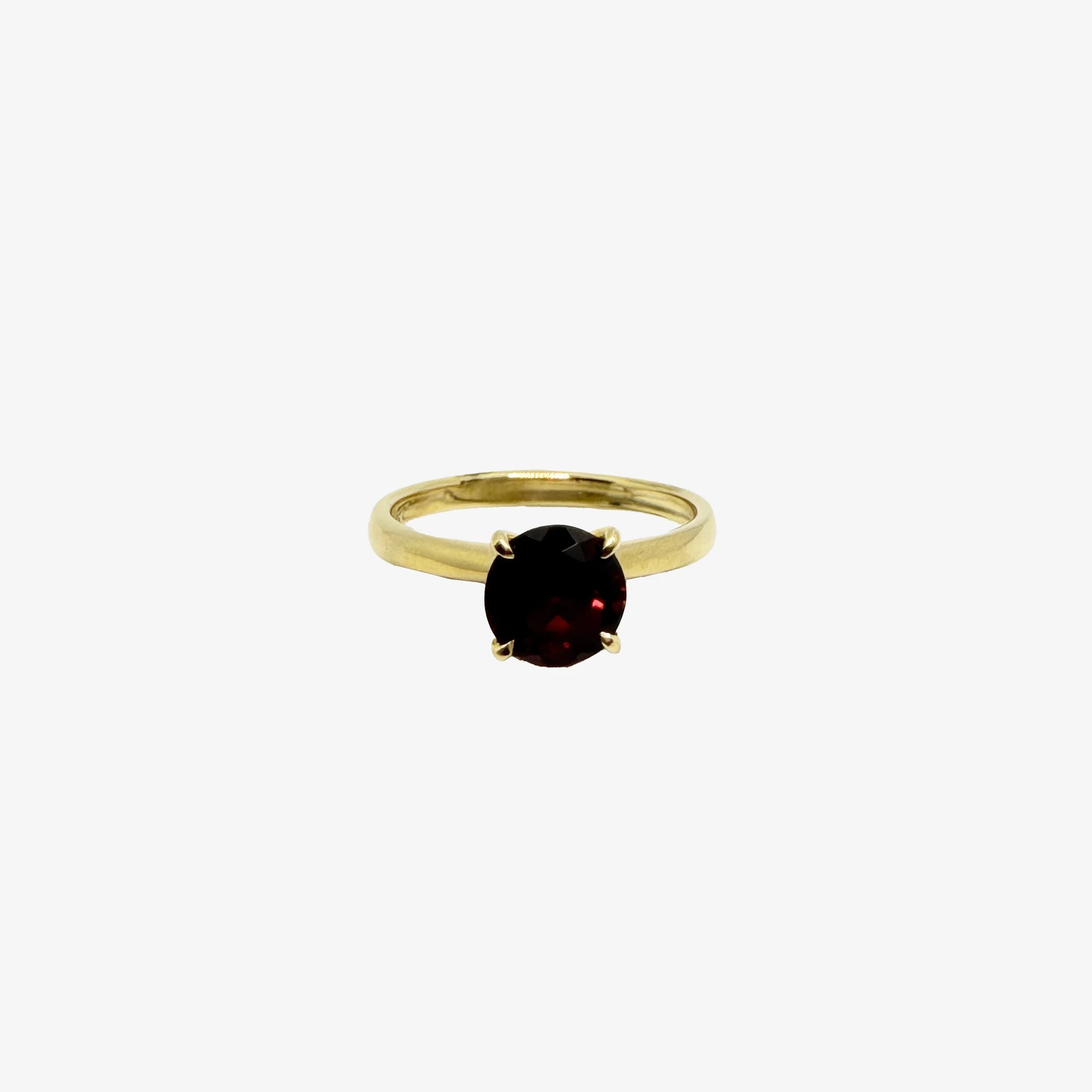 9K Garnet Ring