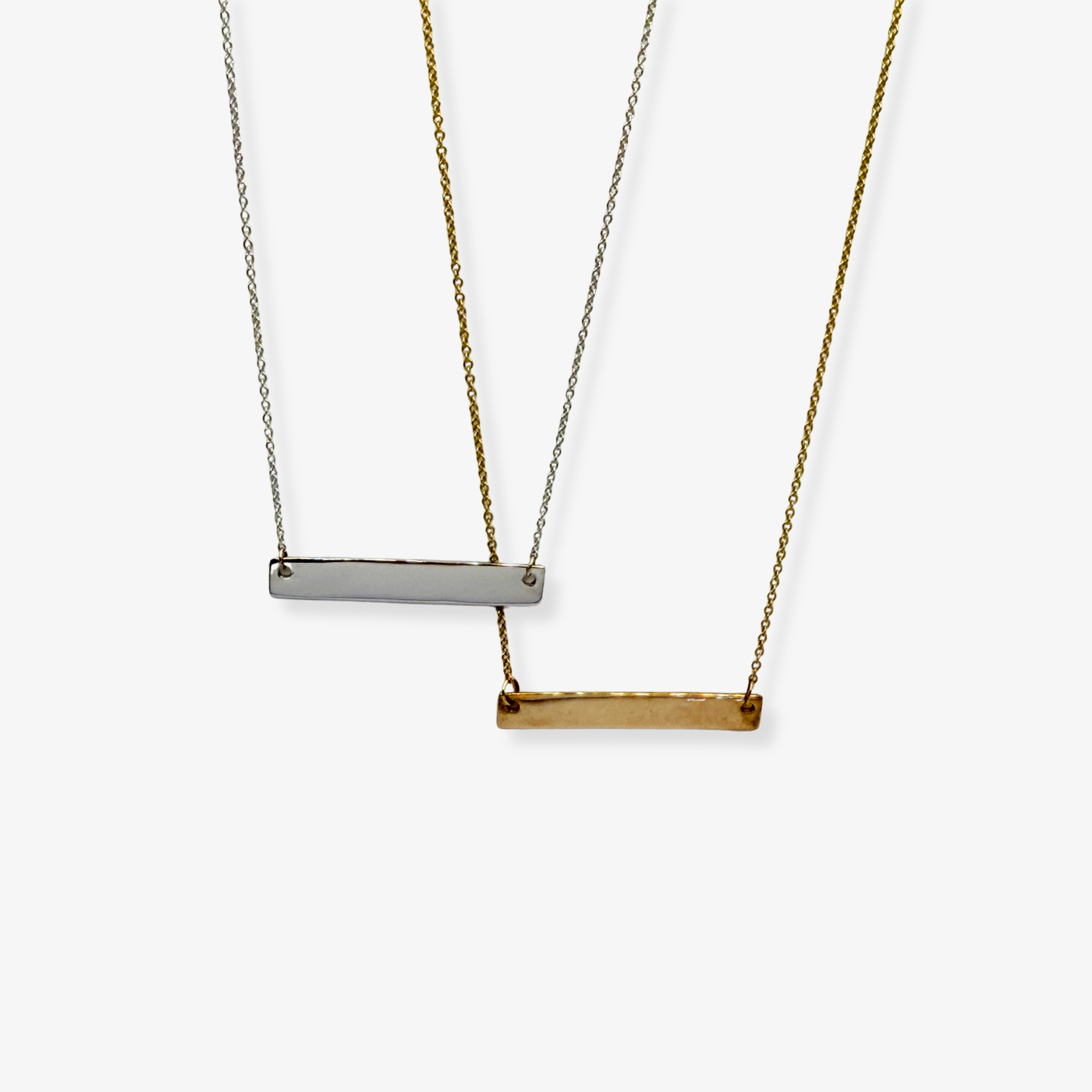 9k Yellow Gold ID Necklace