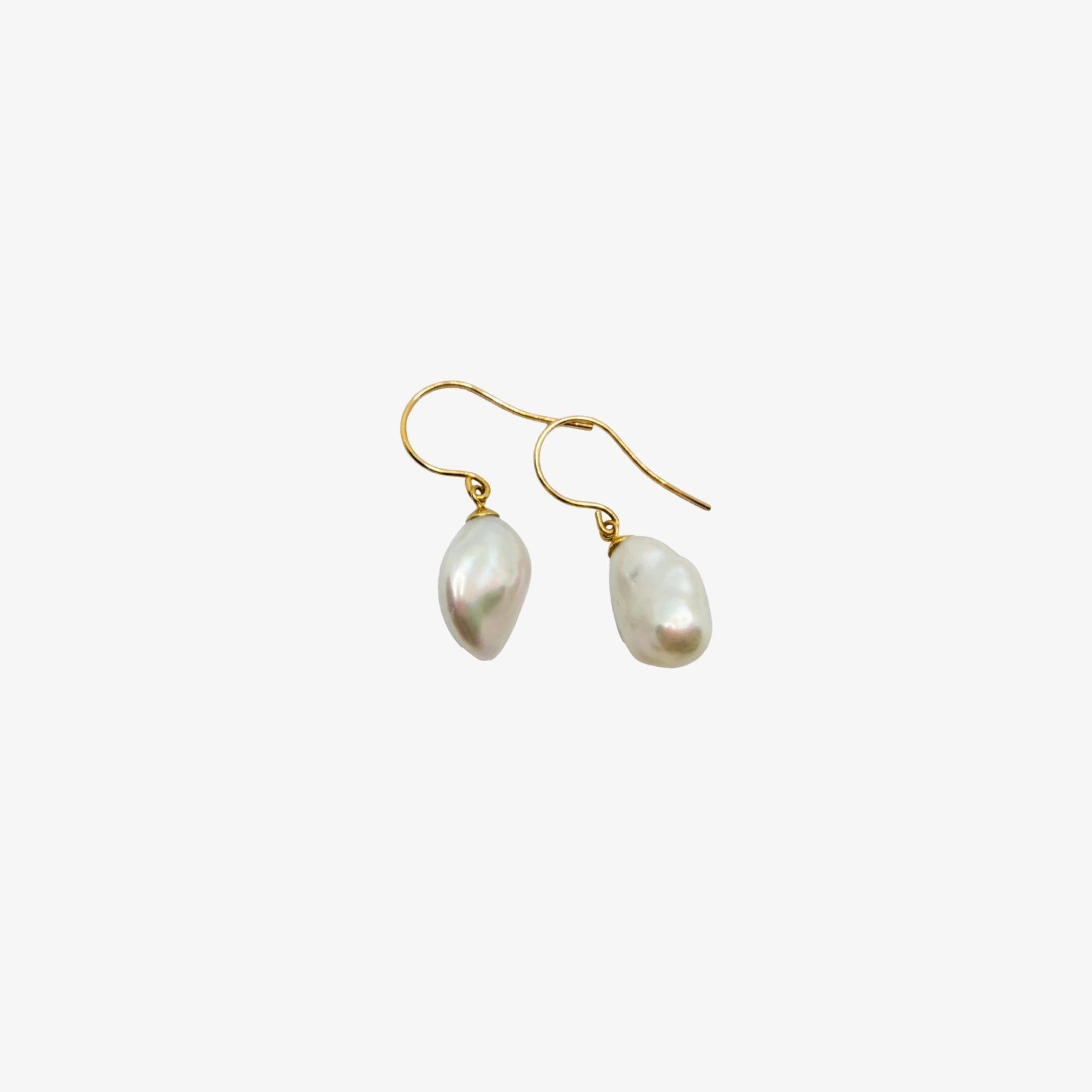 Gold | Baroque Pearl Earrings