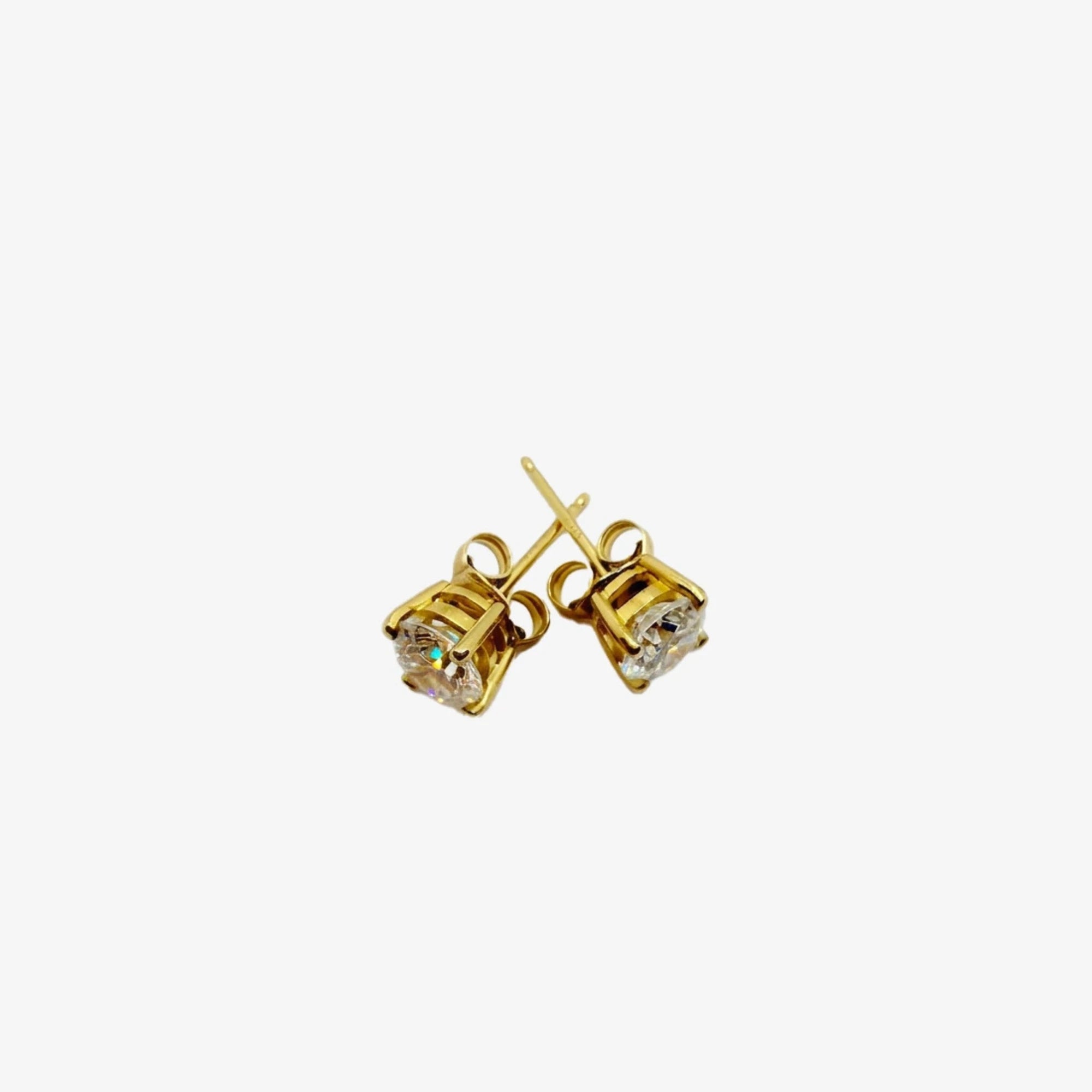 Gold & Diamond Studs Earrings