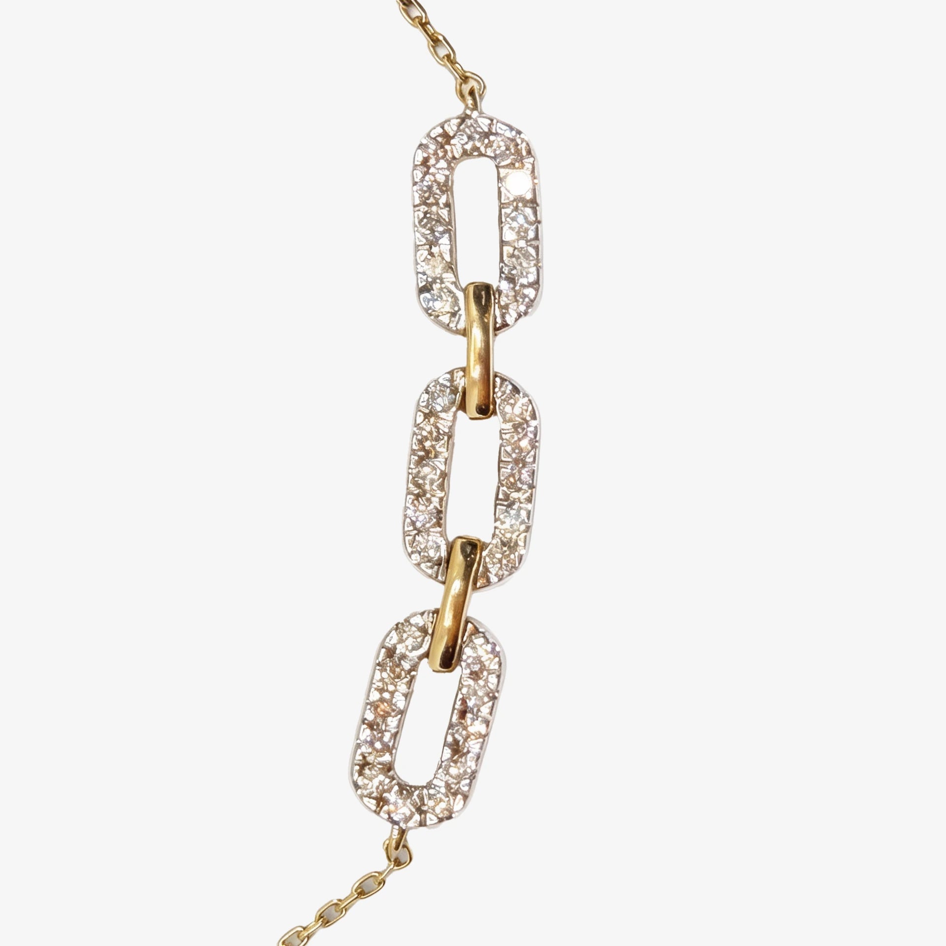 Gold & Diamond Chain Bracelet
