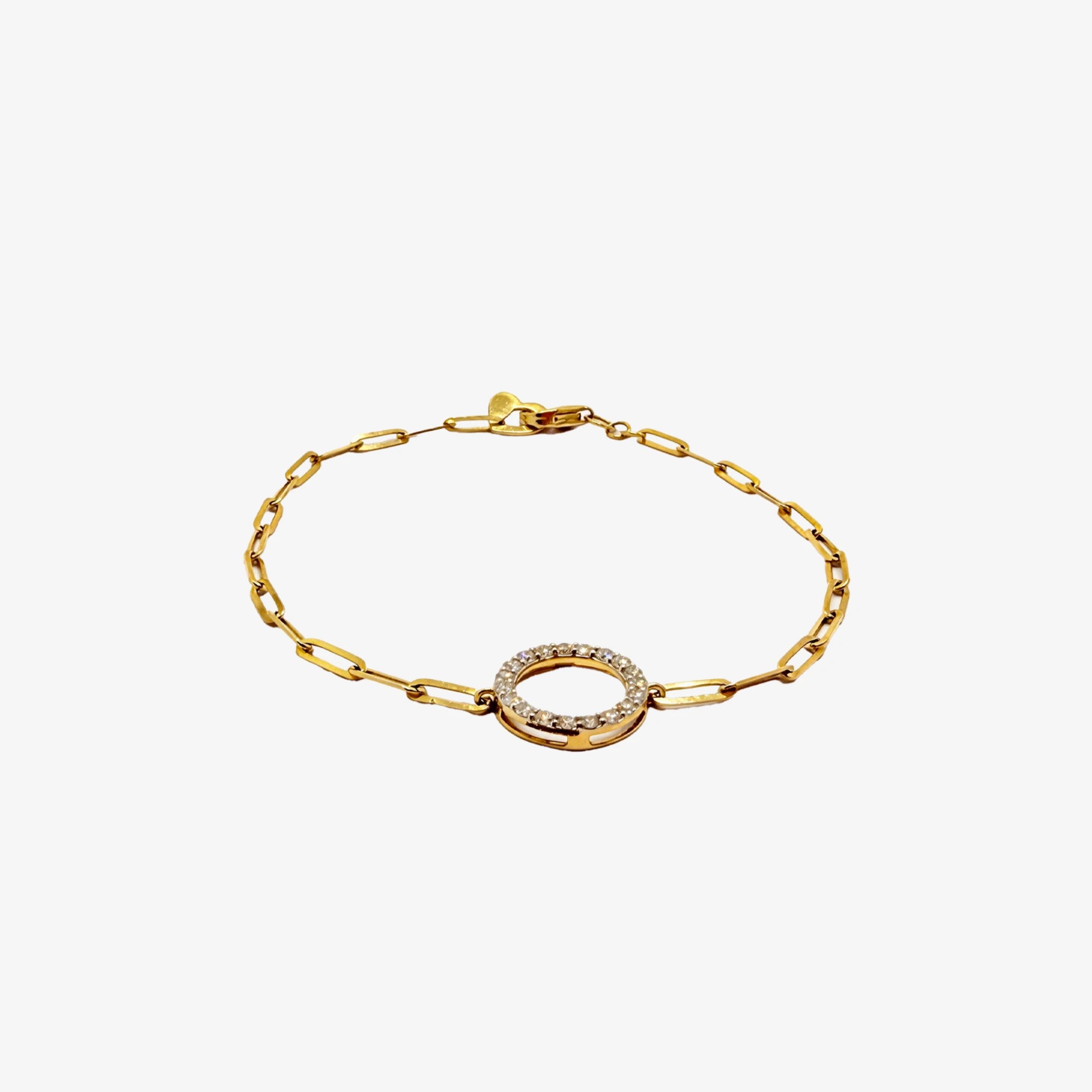 Gold & Diamond Chain Bracelet 0.27ct