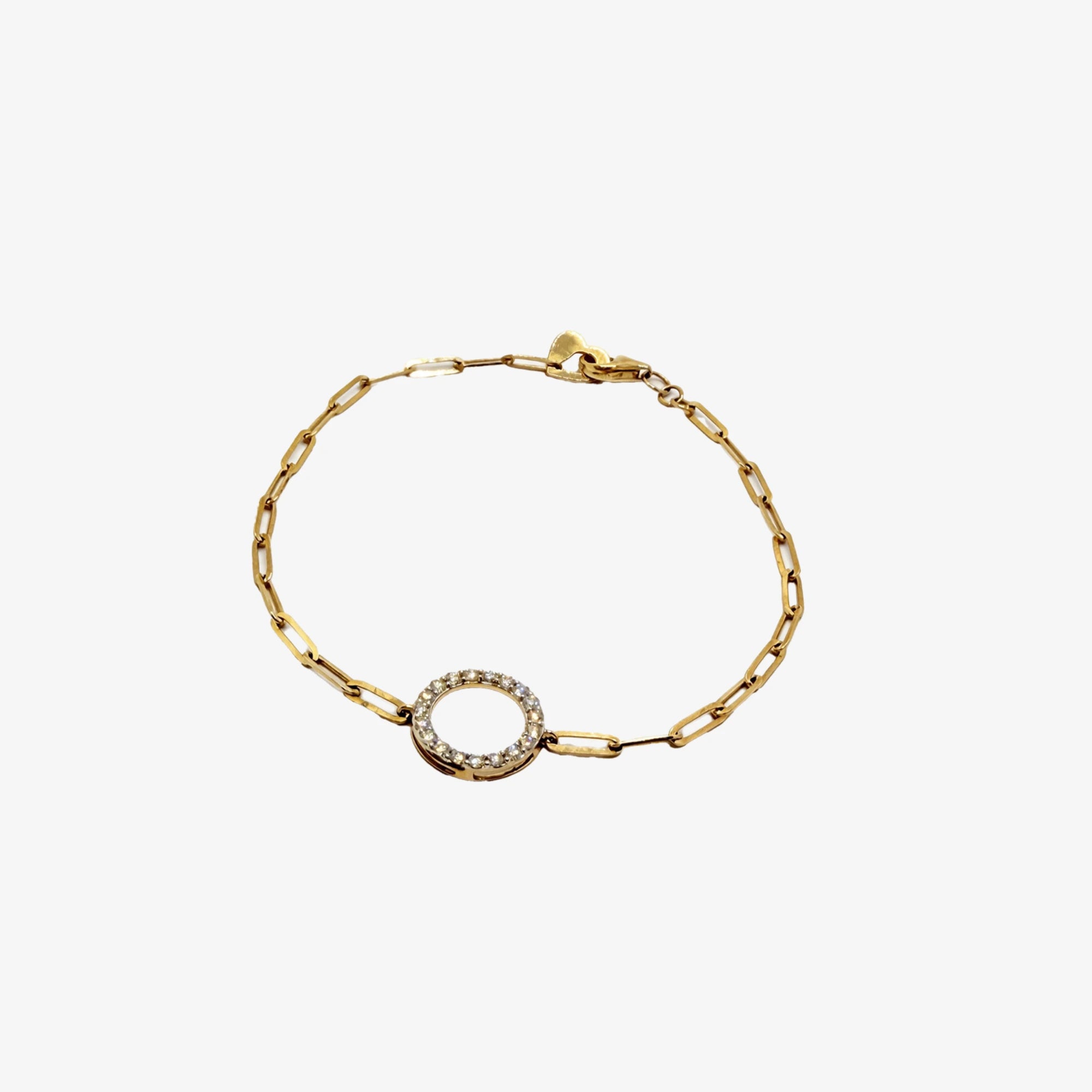 Gold & Diamond Chain Bracelet 0.27ct