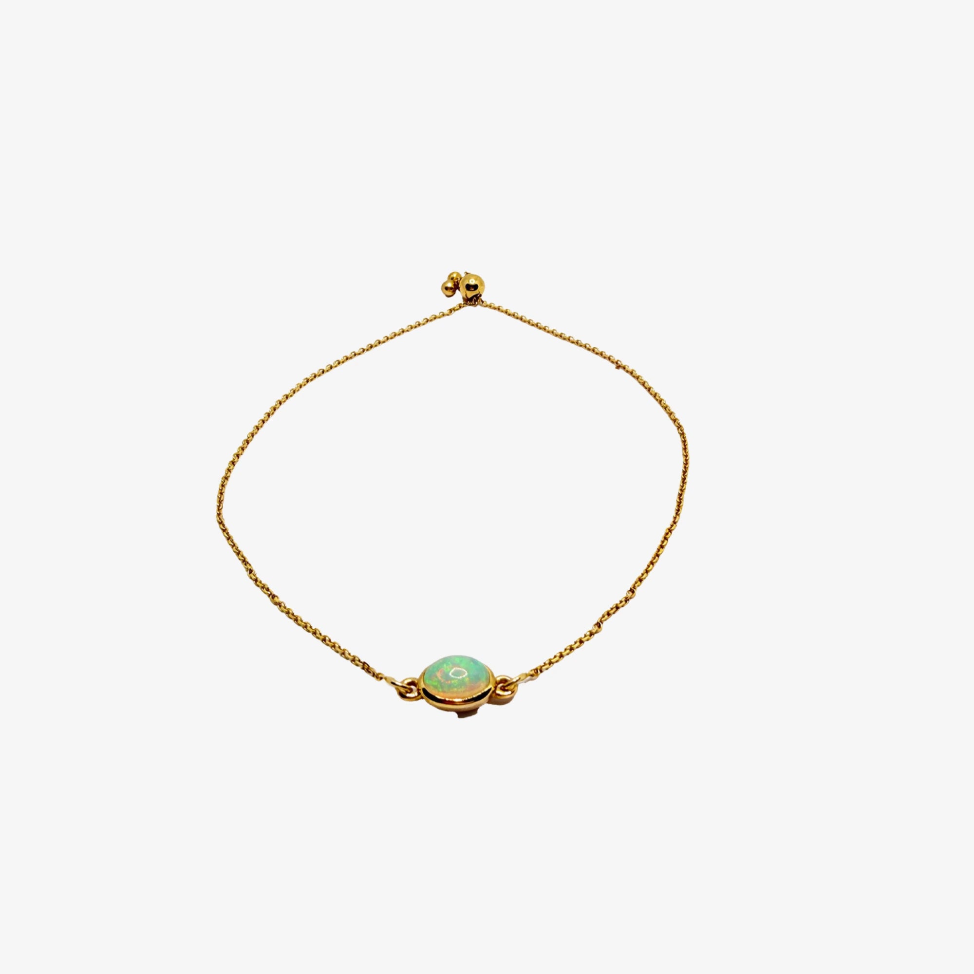 Gold East West Opal Bracelet