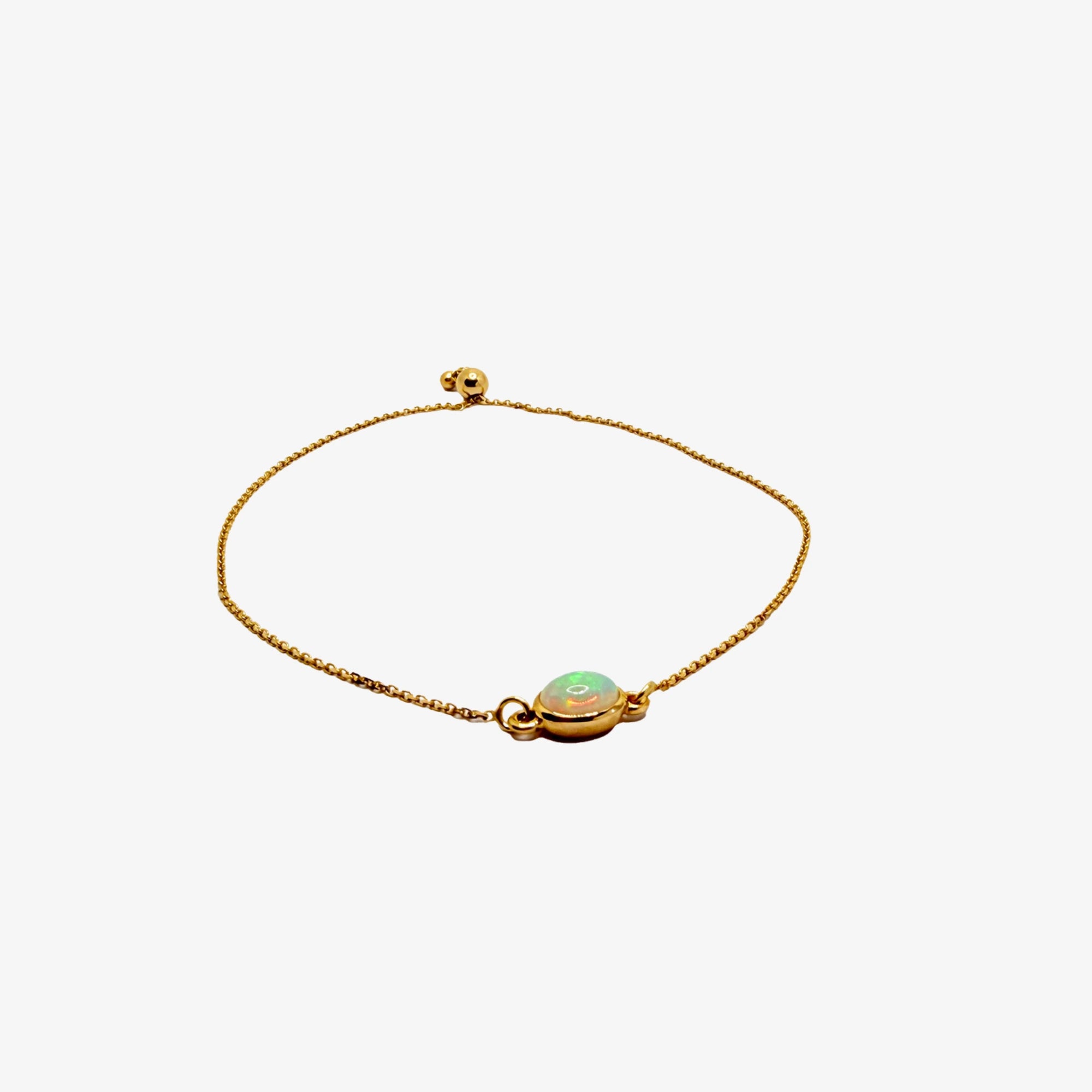 Gold East West Opal Bracelet