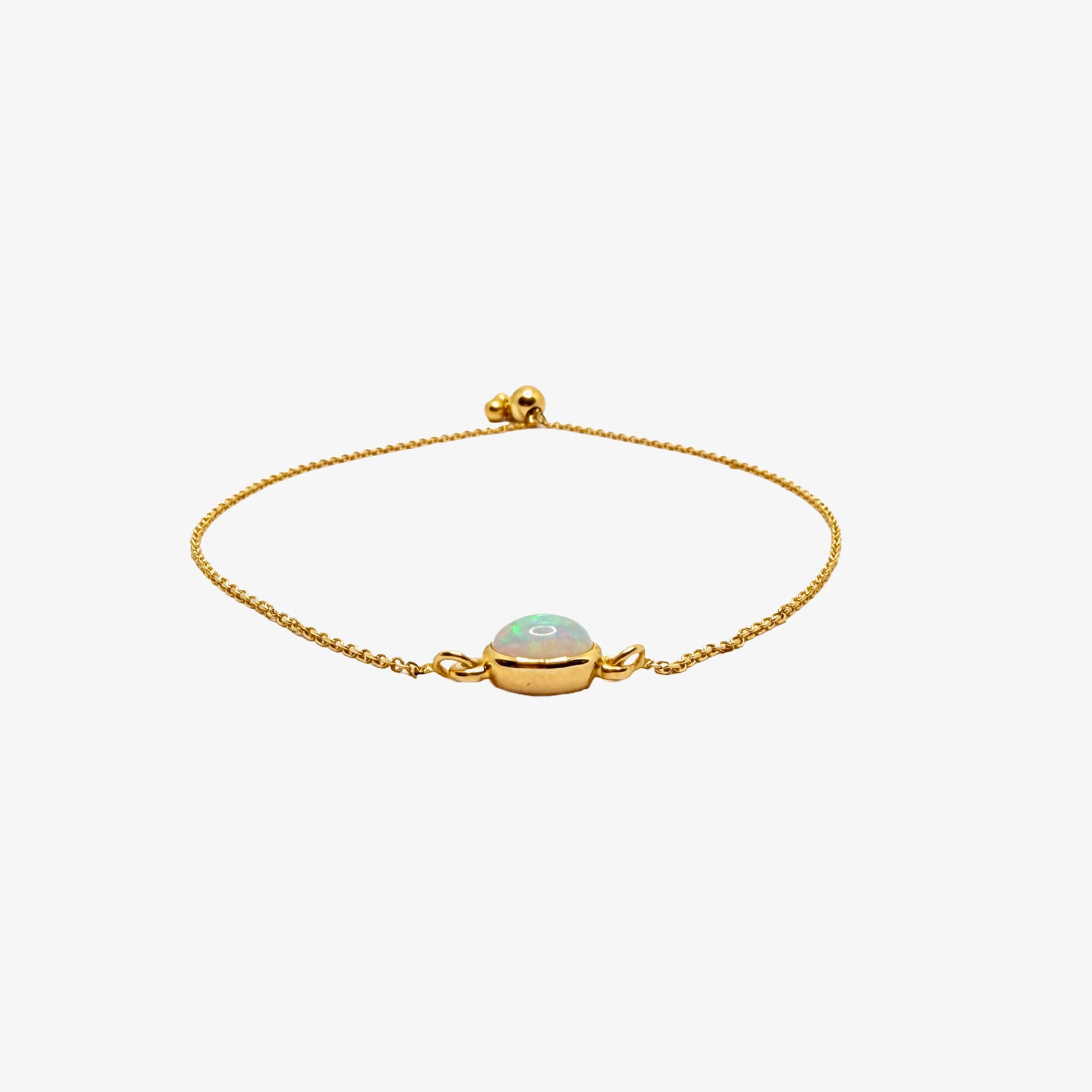 Gold East West Opal Bracelet