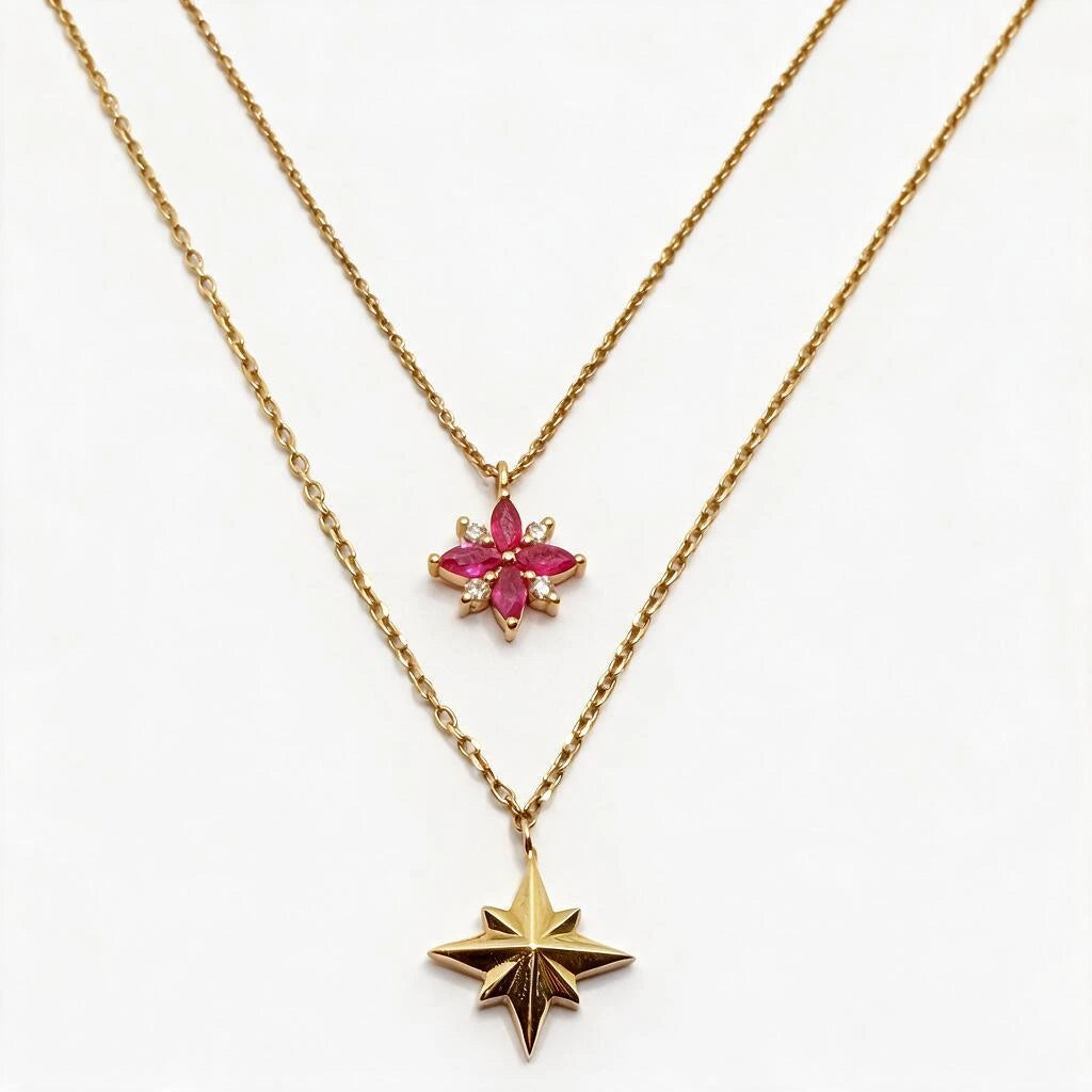 Gold Star Necklace