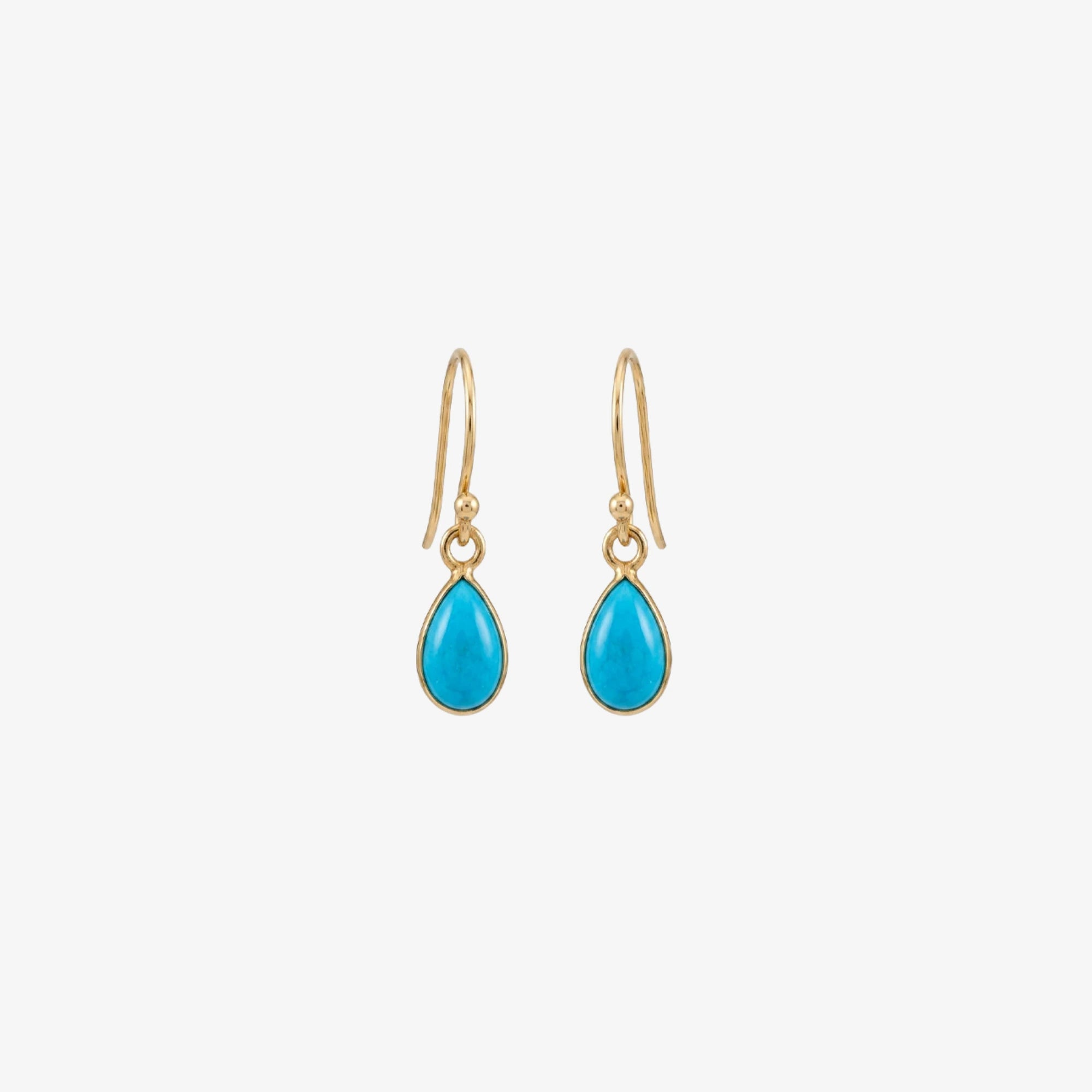 Gold | Tourqoise Earrings