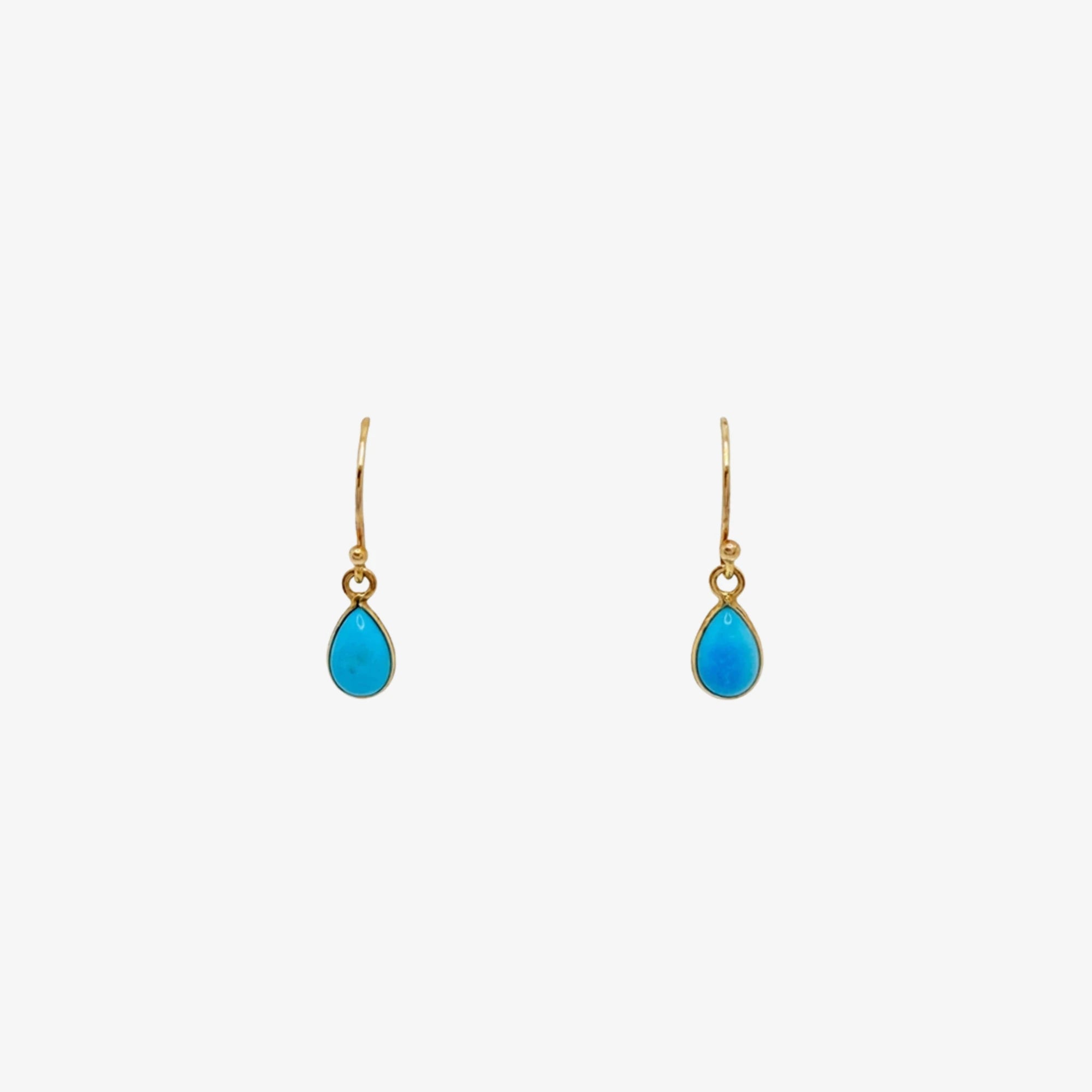 Gold | Tourqoise Earrings