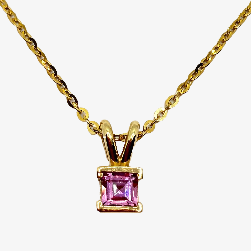 Pink Tourmaline Necklace