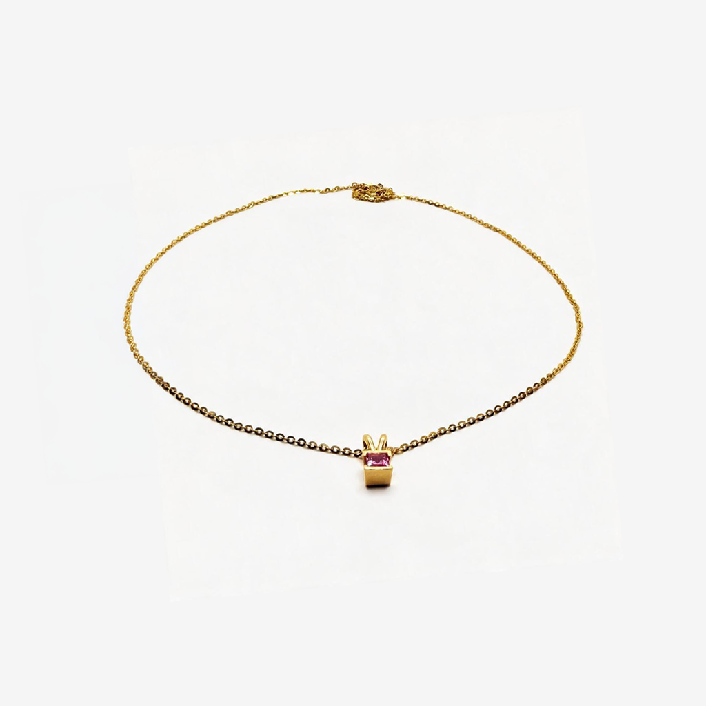 Pink Tourmaline Necklace