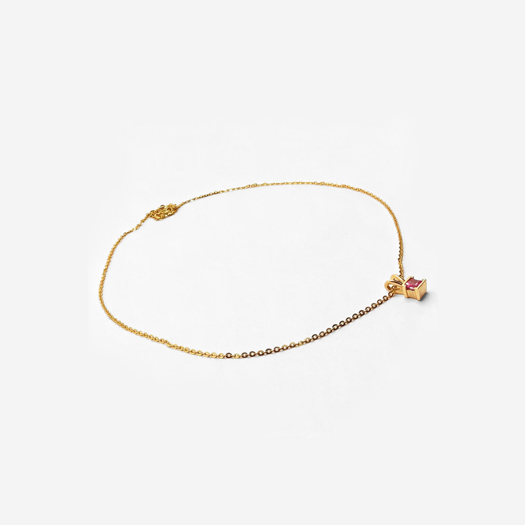 Pink Tourmaline Necklace
