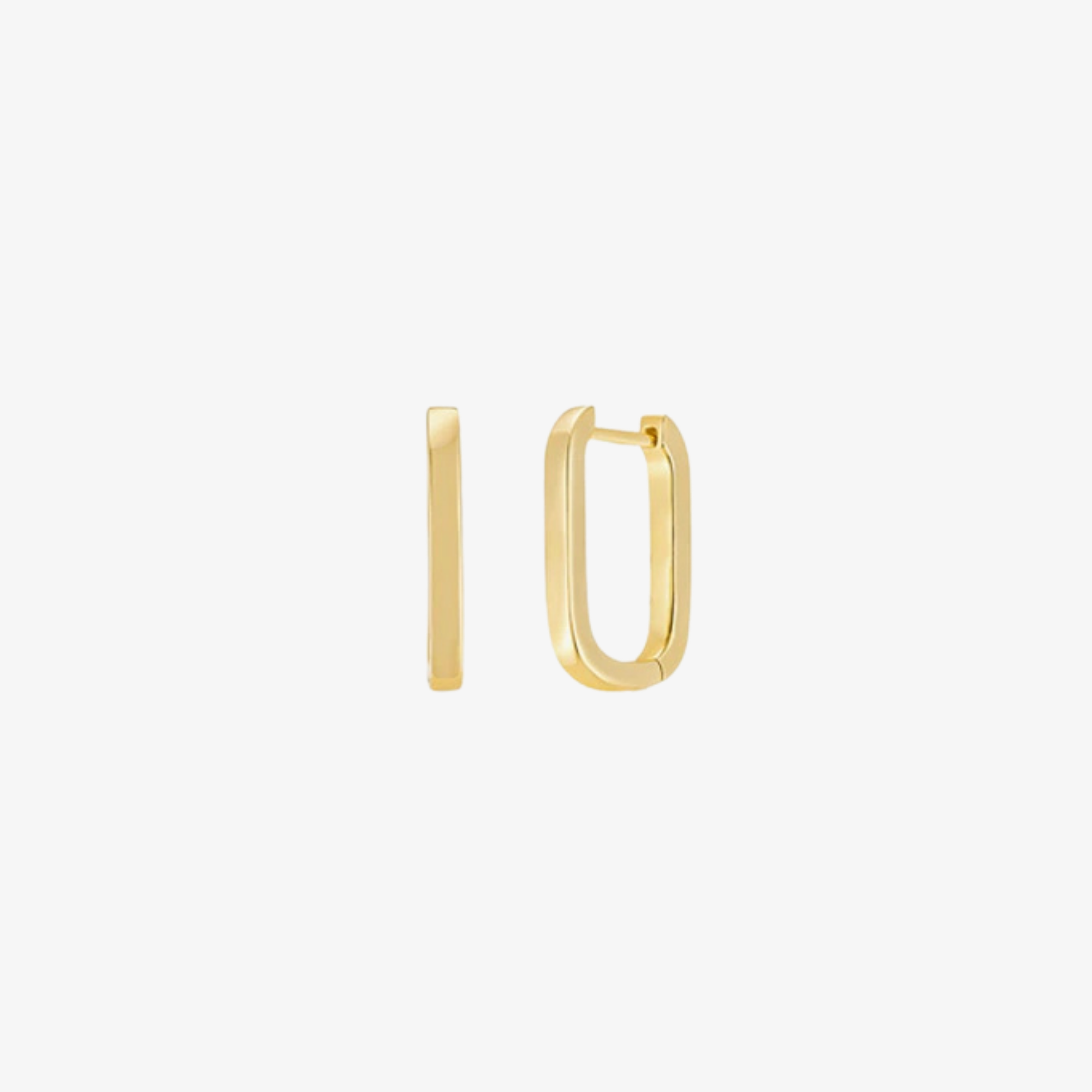 Silver Gold Plated 15mm Hoops