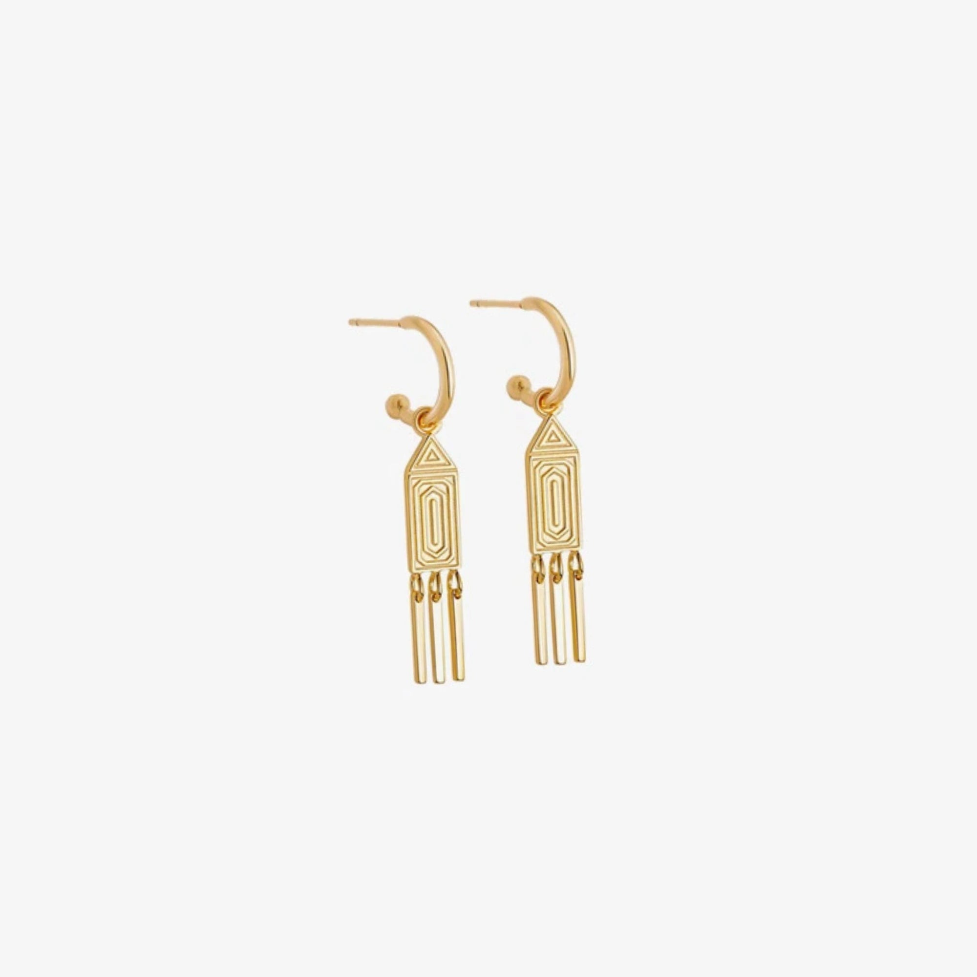 Silver Gold Plated Motif Studs