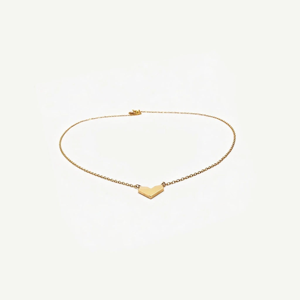 18K Gold Heart Shape Necklace
