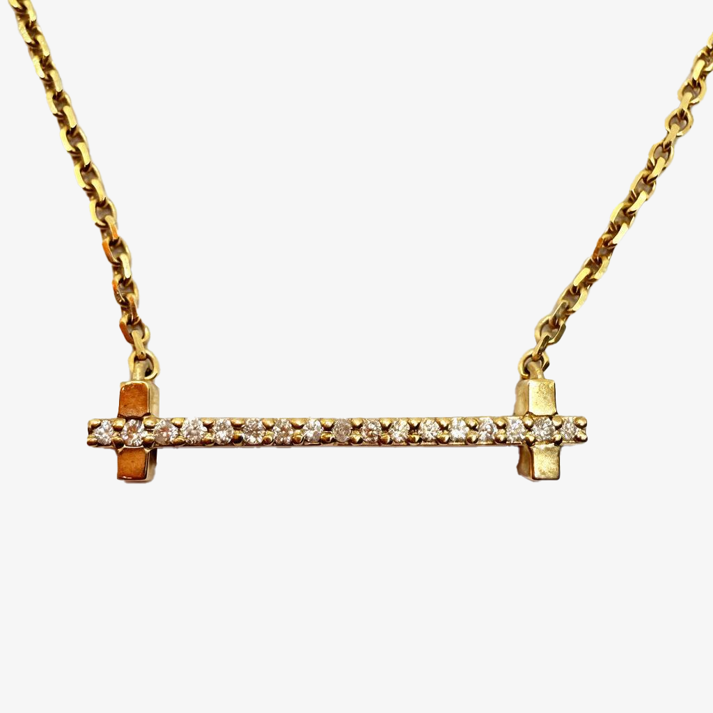 Lab Diamond Line Necklace