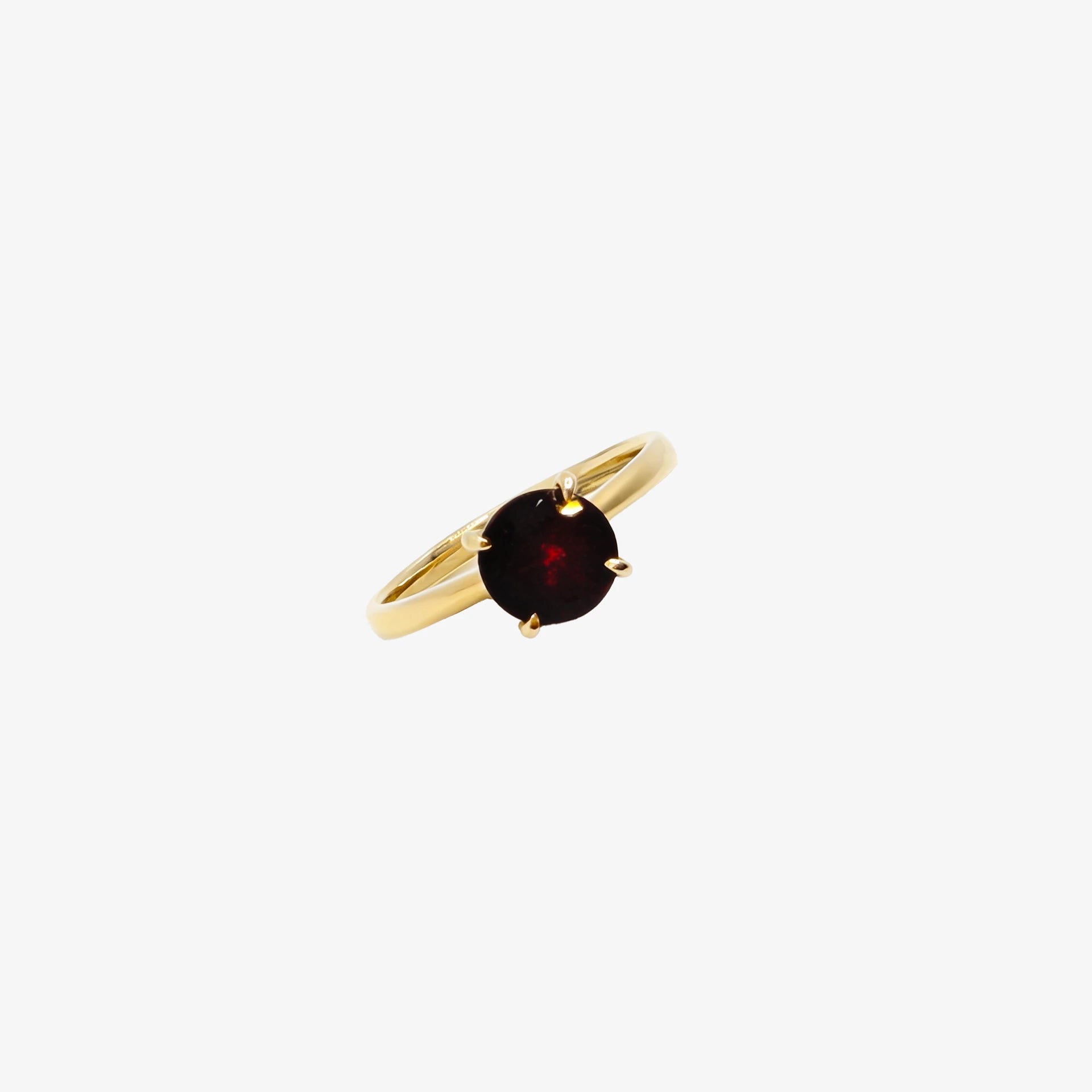 9K Garnet Ring