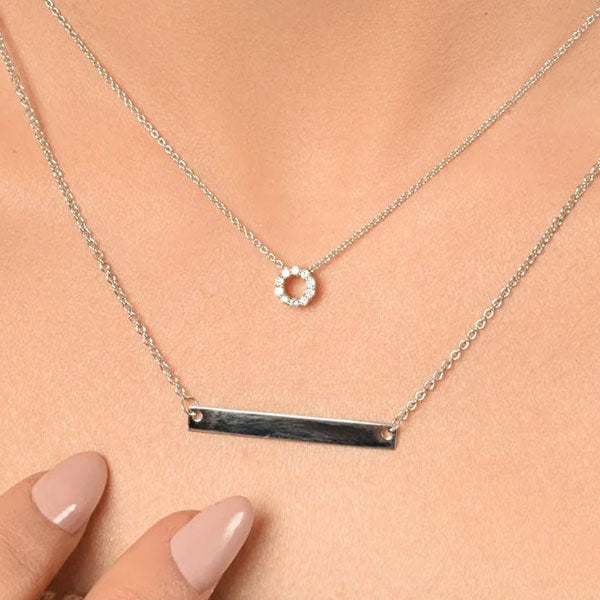 9k Yellow Gold ID Necklace