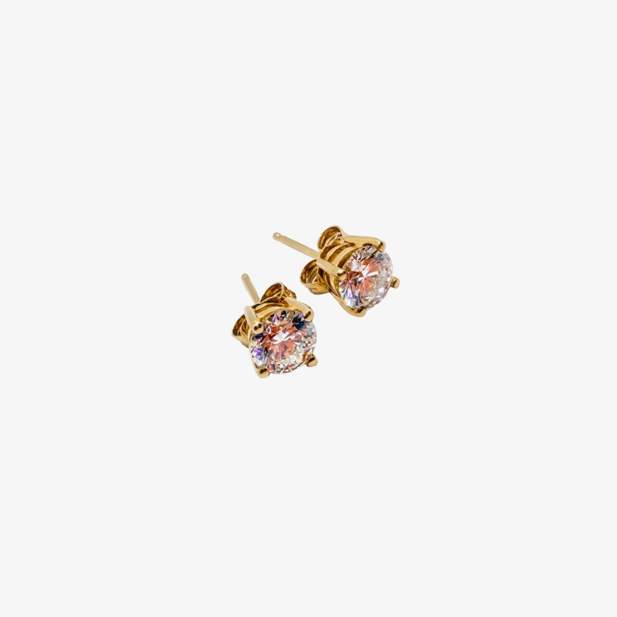 Gold & Diamond Studs Earrings