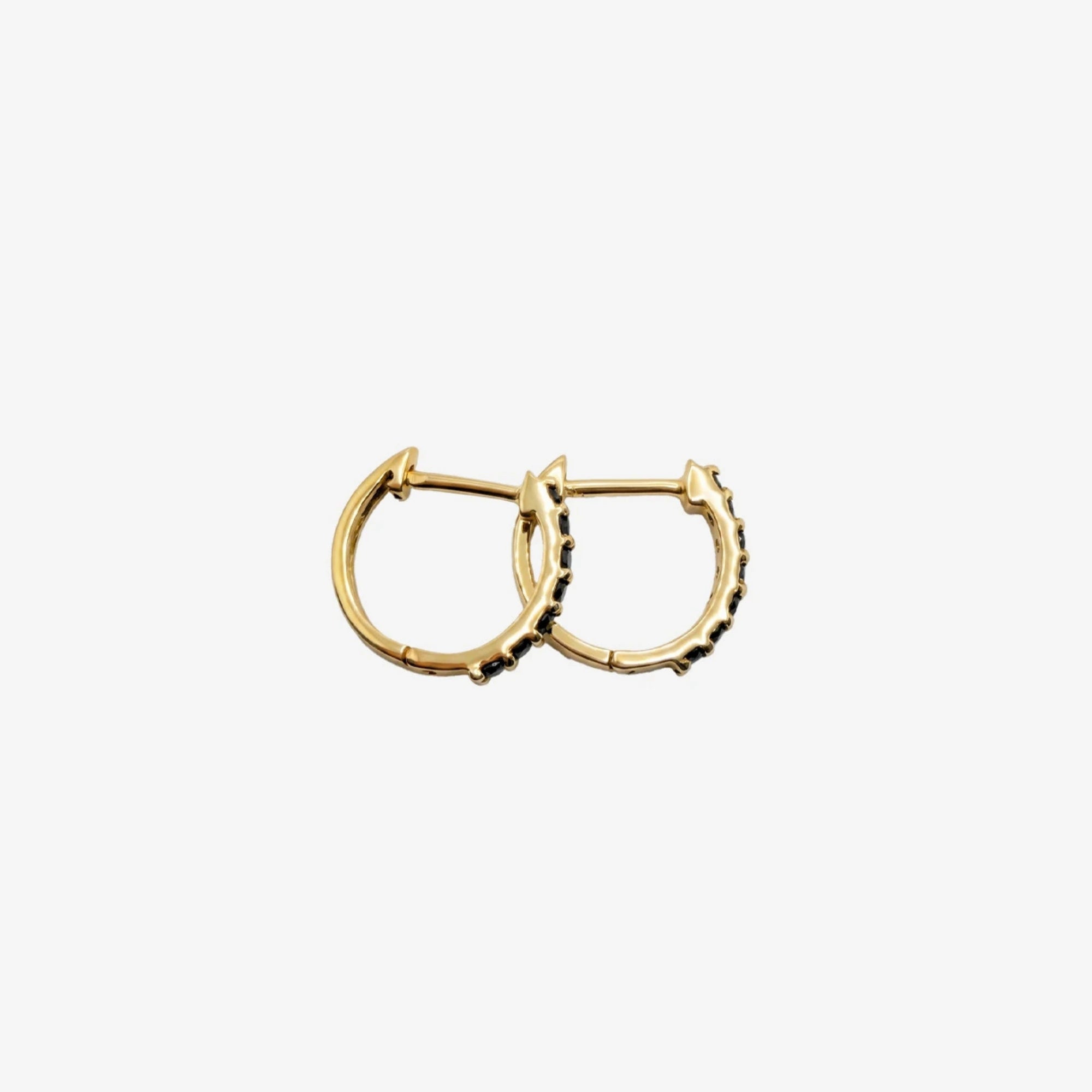 Gold | London Blue Topaz Hoops