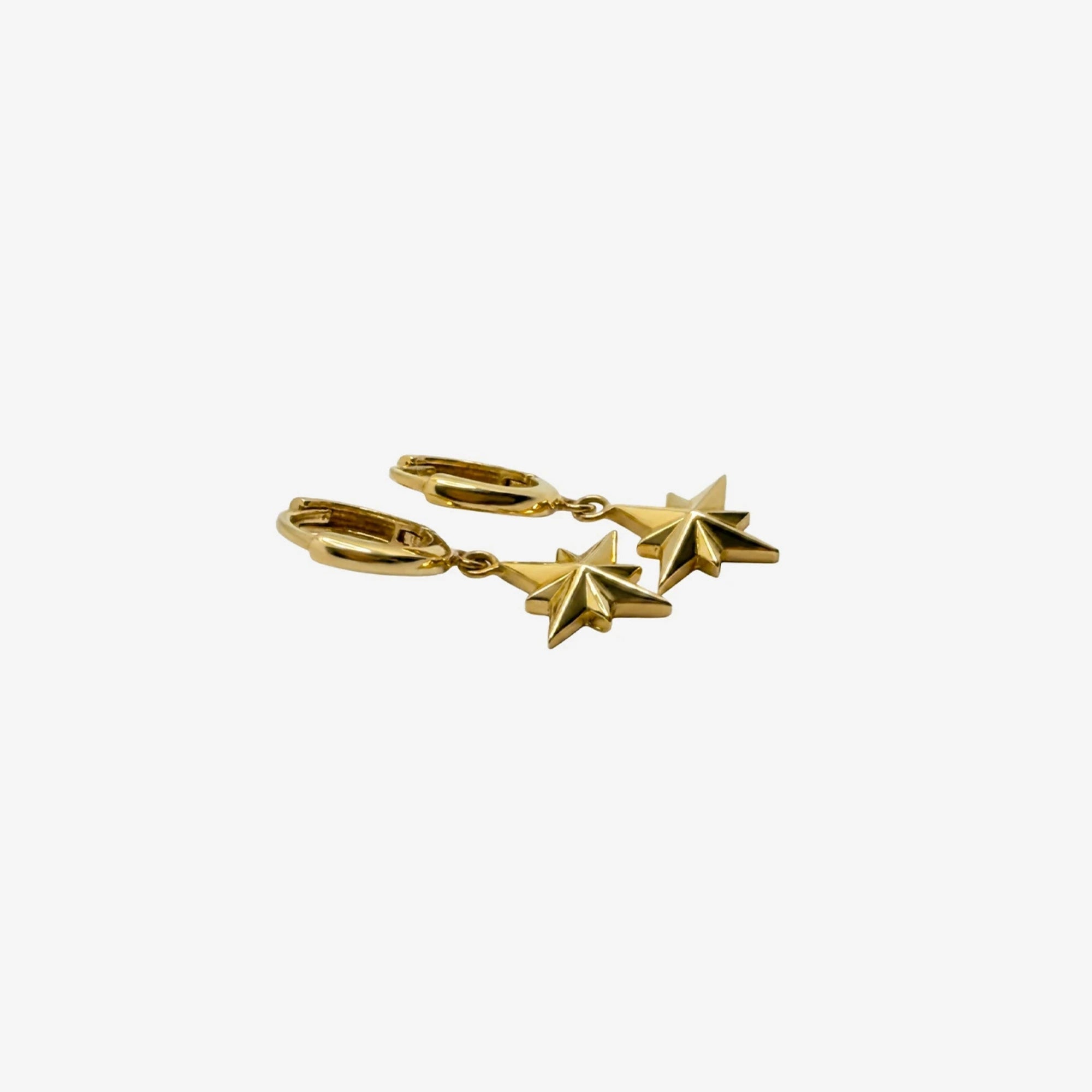 Gold | Star Hoops Earrings